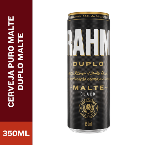 Cerveja Brahma Duplo Malte Black 350ml Lata