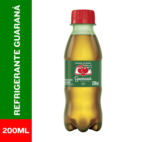 Refrigerante Guaraná Antarctica 200ML Garrafa Pet