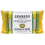 Sabonete-em-Barra-Base-100--Vegetal-de-Glicerina-Extrato-Natural-de-Castanha-do-Brasil-Antioxidante-e-Hidratante-Granado-Terrapeutics-Caixa-90g