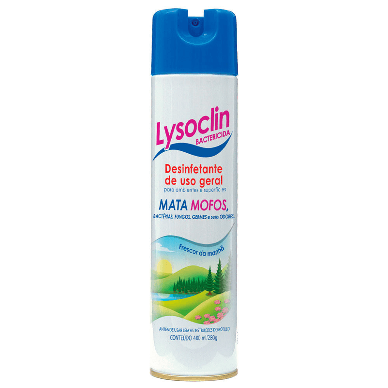 Desinfetante-Aerossol-Bactericida-Frescor-Da-Manha-Lysoclin-Frasco-400ml