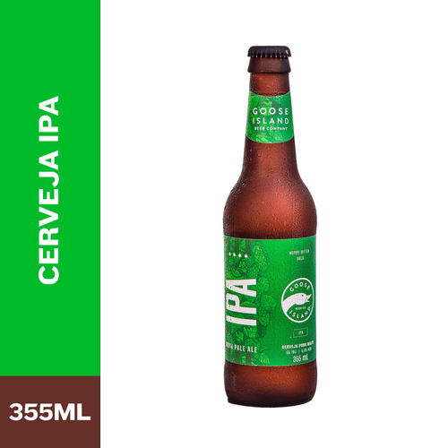 Cerveja IPA India Pale Ale Puro Malte Goose Island Garrafa 355ml