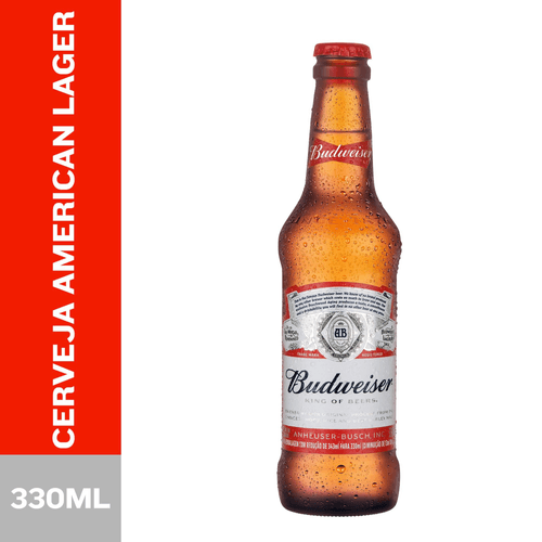 Cerveja Budweiser American Lager 330ml Long Neck