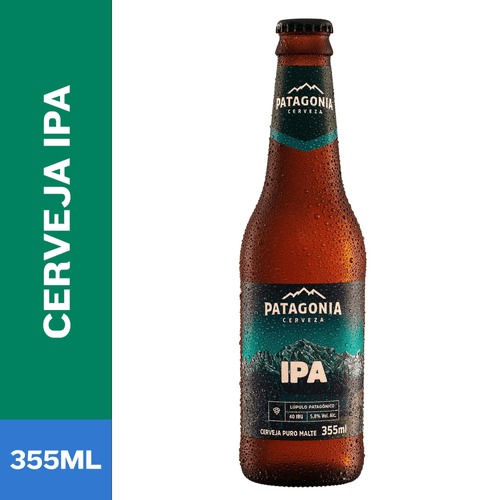 Cerveja IPA India Pale Ale Puro Malte Patagonia Garrafa 355ml