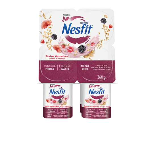 Iogurte NESFIT Frutas Vermelhas e Hibisco 360g