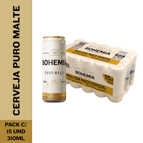 Cerveja Bohemia Puro Malte 310ml