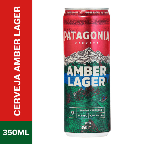 Cerveja Patagonia Amber Lager 350ml Lata