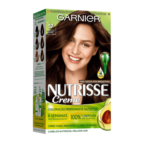 Coloração Nutrisse Creme 57 Chocolate Amargo