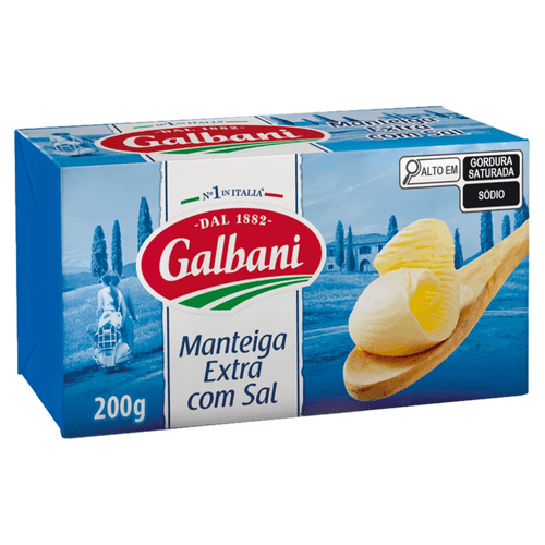 Manteiga Galbani Extra com Sal 200g