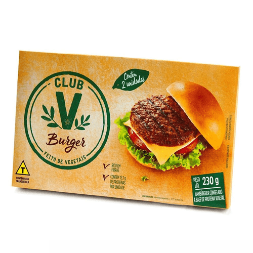 Hambúrguer Vegetal Club V Burguer 230g