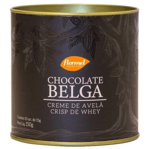 Chocolate Belga Flormel Creme de Avelã e Crispy de Whey 150g