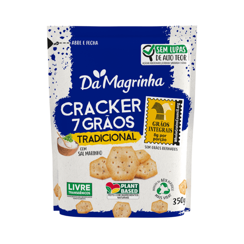 Bisc Salg Cracker Da Magrinha 350g Trad 7 Graos