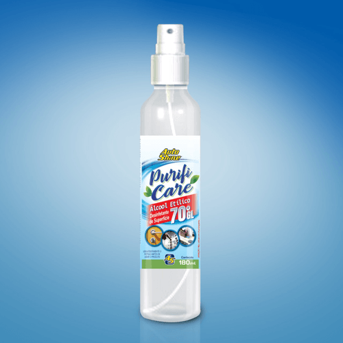 Álcool 70° Desinfetante Purificare Spray 180ml