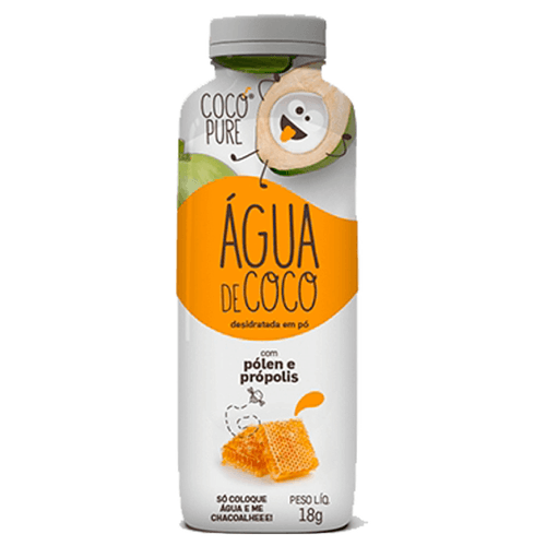 Água de Coco Em Pó Coco Pure Pólen e Própolis 18g