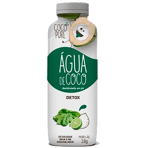 Água de Coco Em Pó Coco Pure Detox 18g