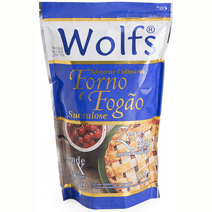 Adoçante em Pó Wolfs Forno e Fogão Sucralose 300 g