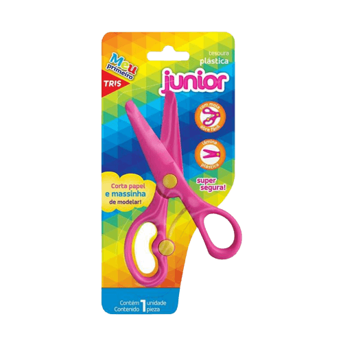 Tesoura Escolar Tris Jr 13cm 1un S/ponta