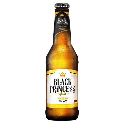 Cerveja Puro Malte Gold Black Princess Garrafa 330ml