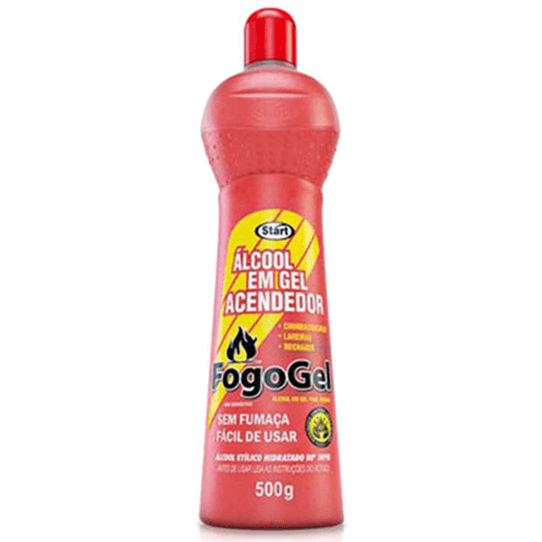 Álcool em Gel FogoGel Acendedor Squeeze 500ml