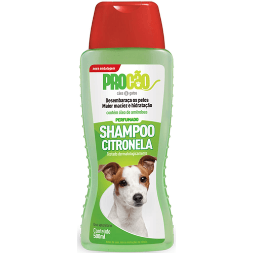 Shampoo Uso Veterinário Perfumado Citronela Procão Frasco 500ml