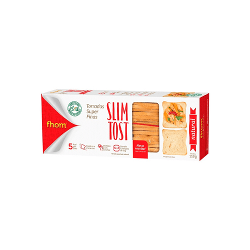Torrada Natural Slim Tost Fhom 110g