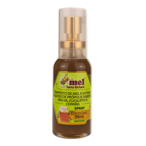 Spray Mel Própolis Santa Bárbara Malva Eucalípto Copaiba 35ml