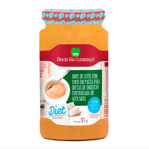 Doce de Leite São Lourenço Diet com Coco 375g