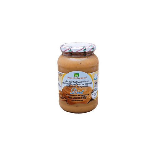 Doce de Leite com Nozes São Lourenço Diet Vidro 650 g