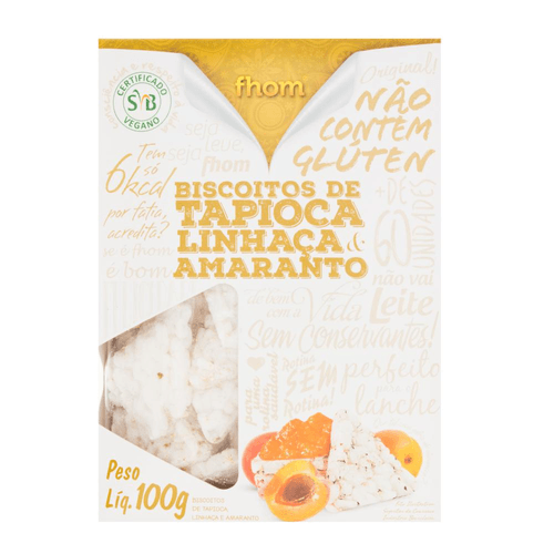 Biscoito de Tapioca Fhom Linhaça com Amaranto 100 g