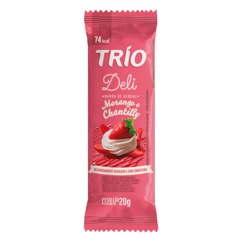 Barra-de-Cereal-Morango-e-Chantilly-Trio-Deli-Pacote-20g