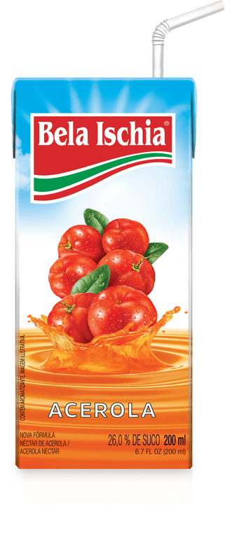 Néctar de Acerola Bela Ischia Caixa 200ml