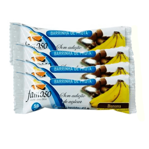 Bananinha Cremosa Diet Com  Cobertura de Chocolate 21g