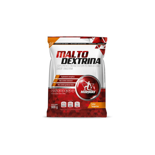 Malto Dextrina em Pó Midway Tangerina Pacote 900 g