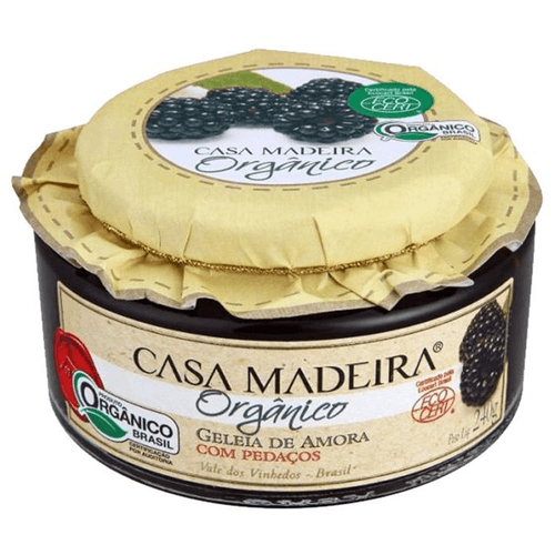 Geleia Orgânica Casa Madeira Amora com Pedaços 240g