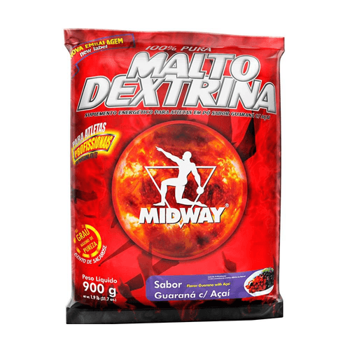 Malto Dextrina em Pó Midway Laranja com Acerola Pacote 900 g