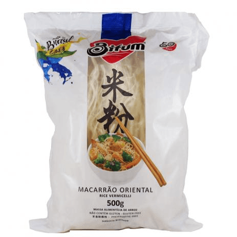 Macarrão Oriental De Arroz Bifum Pacote 500g