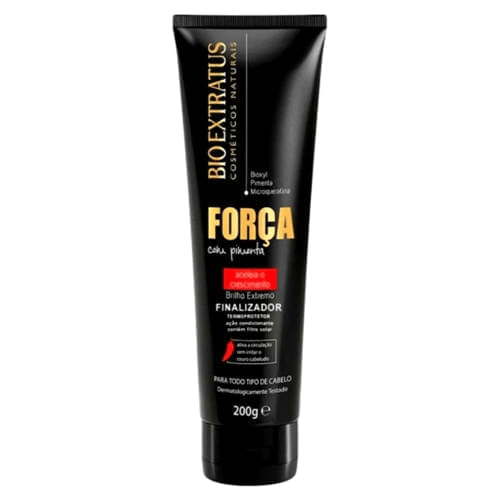 Finalizador-de-Cabelo-Bio-Extratus-Forca-com-Pimenta-Brilho-Extremo-200g