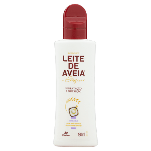 Desodorante Hidratante Corporal Hidratação e Nutrição Intensa Davene Leite de Aveia Clássico Frasco 180ml