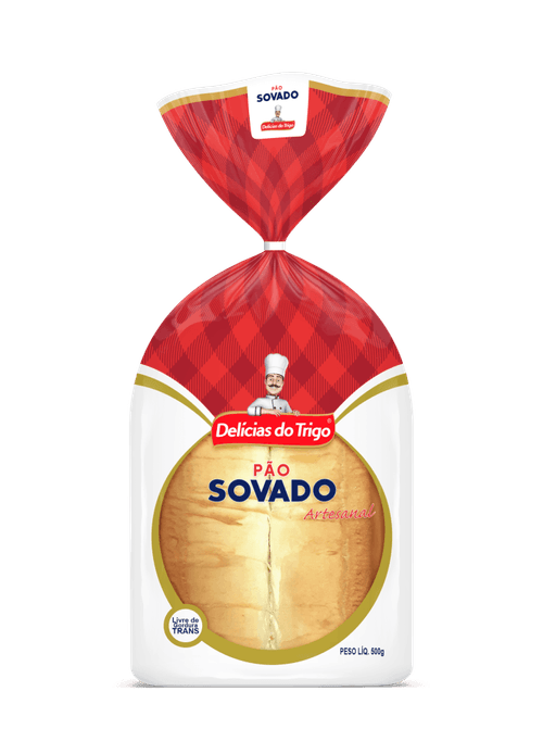 Pão Sovado Delícias do Trigo Artesanal 500g