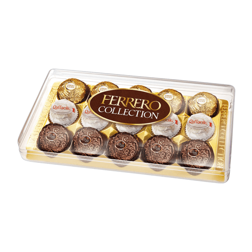 Bombom Ferrero Rocher Raffaello Collection Caixa com 15 Unidades