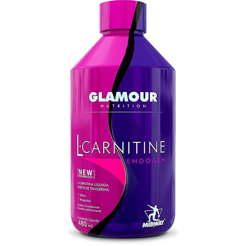 Suplemento L-Carnitine Glamour Nutrition Tangerina 480ml