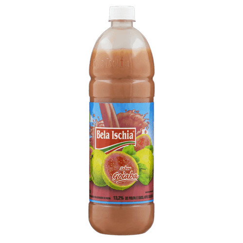 Suco Concentrado Líquido para Refresco de Fruta Goiaba Bela Ischia Garrafa 1l