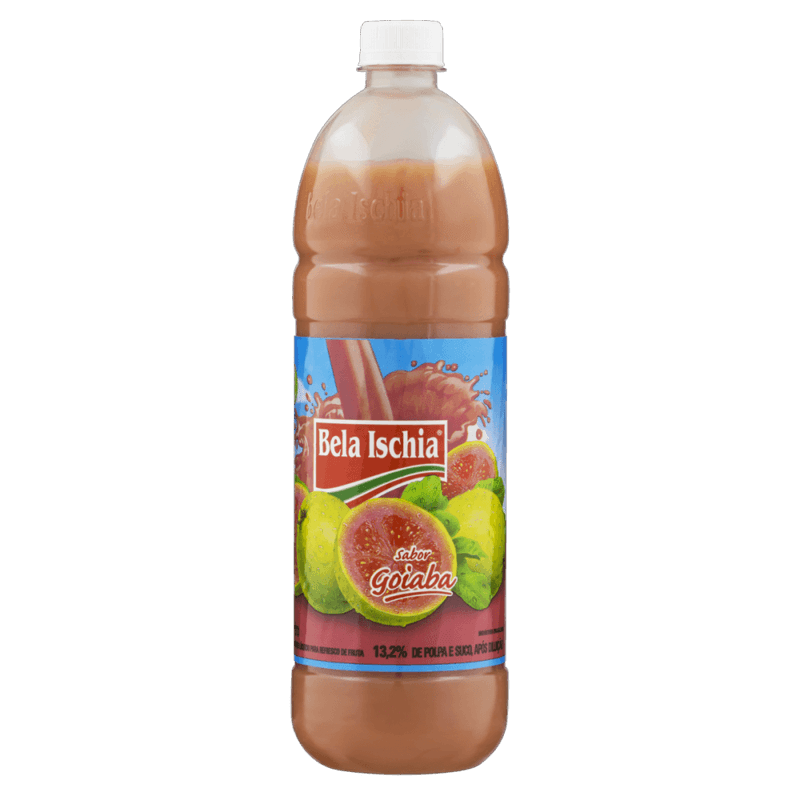 Suco-Concentrado-Liquido-para-Refresco-de-Fruta-Goiaba-Bela-Ischia-Garrafa-1l