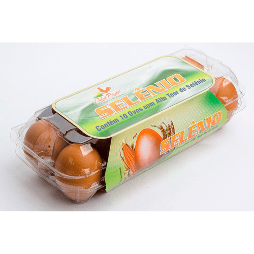 Ovo de Galinha Label Rouge Selênio Médio 10 Unidades