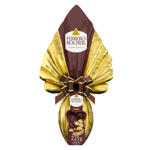 Ovo de Páscoa Ferrero Rocher Dark Chocolate Amargo com 4 Bombons Ferrero Rocher 225g