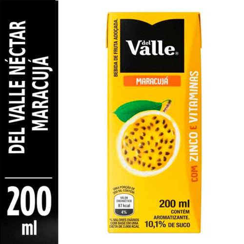 Suco Pronto Delvalle 200ml-Tp Maracuja