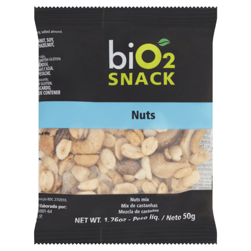 Mix de Castanha biO2 Snack Pacote 50g