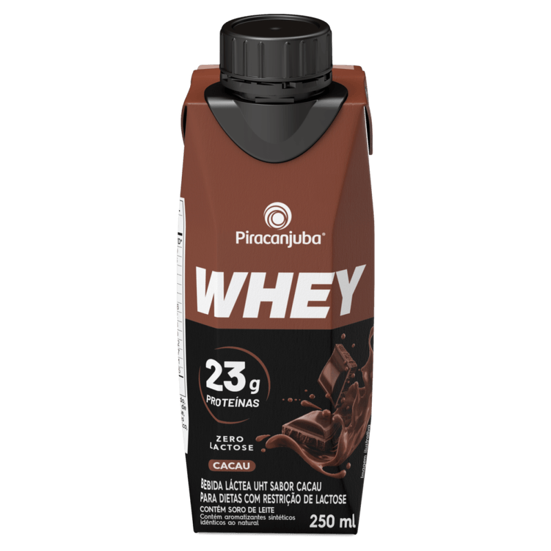 Bebida-Lactea-UHT-23g-Proteinas-Cacau-Zero-Lactose-para-Dietas-com-Restricao-de-Lactose-Piracanjuba-Whey-Caixa-250ml