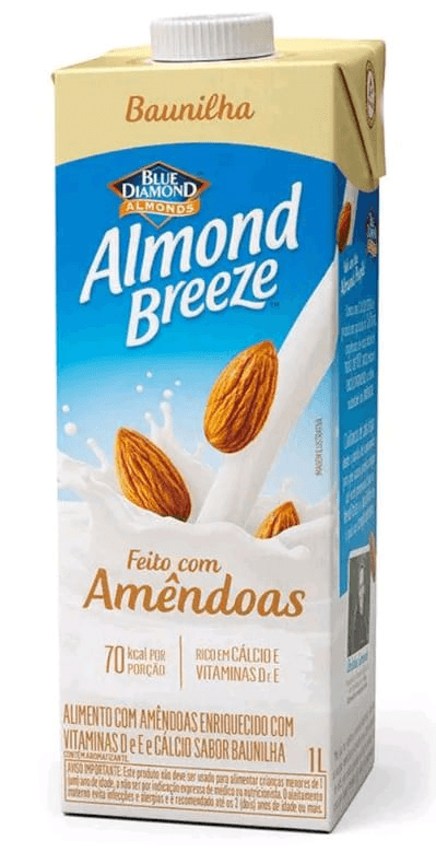 Bebida à Base de Amêndoa Baunilha Blue Diamond Almond Breeze Caixa 1l