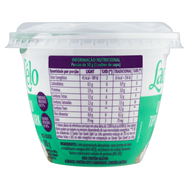 Queijo-Quark-Light-Lac-Lelo-Pote-280g