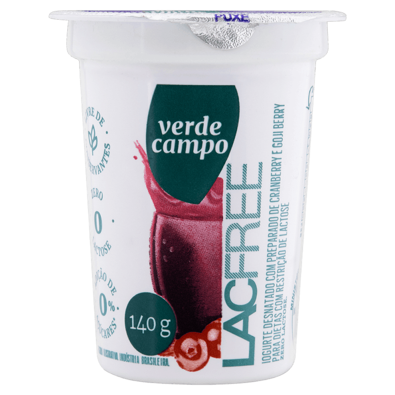 Iogurte-Desnatado-Cranberry-e-Goji-Berry-Zero-Lactose-Verde-Campo-Lacfree-Copo-140g